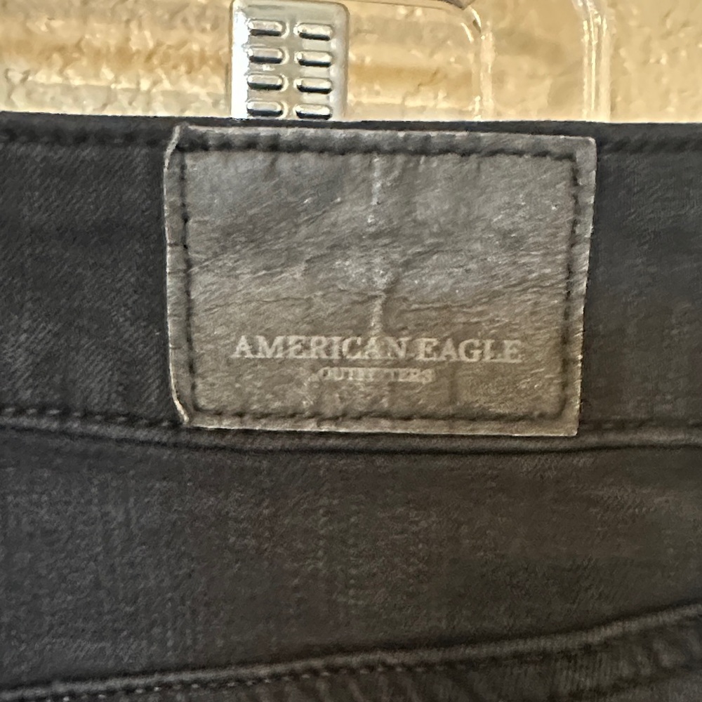 American Eagle Outfitters Women's Black High Rise Jeggings - Picture 4 of 6